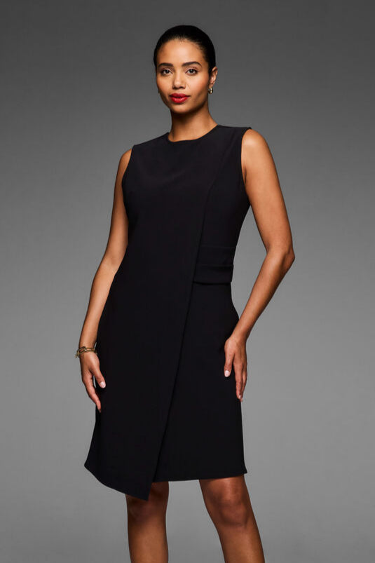NIC+ZOE Scuba Knit Angled Dress in Black Onyx at Nordstrom, Size Small NIC+ZOE Scuba Knit Angled Dress in Black Onyx at Nordstrom, Size Small