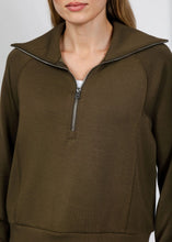 Load image into Gallery viewer, Elliott Lauren Comfort Zone Half Zip Top
