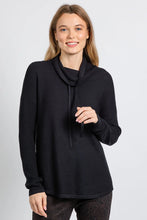 Load image into Gallery viewer, Elliott Lauren Waffle Stitch Funnel Neck Sweater
