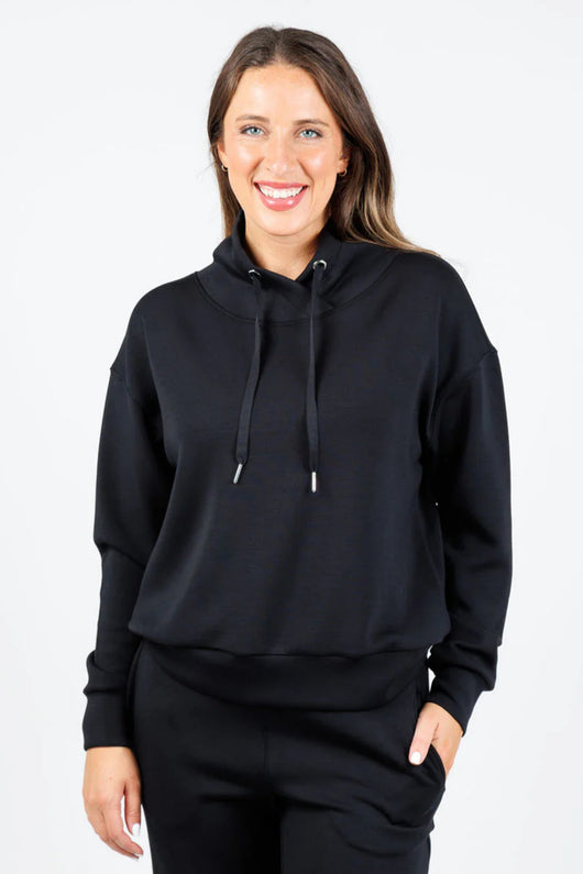 Elliott Lauren Comfort Zone Cowl Faux Hood Top