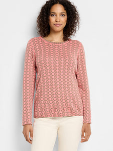 Nic + Zoe Geo Reversible Sweater Tee