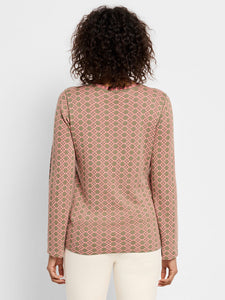 Nic + Zoe Geo Reversible Sweater Tee