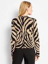 Load image into Gallery viewer, Nic + Zoe Animal Jacquard Cardigan
