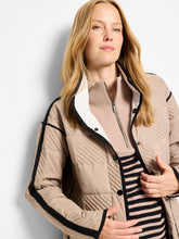 Load image into Gallery viewer, Nic + Zoe Quilted Check Reversible Barn Coat
