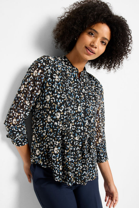 Nic + Zoe Femme Cheetah Tucked Top