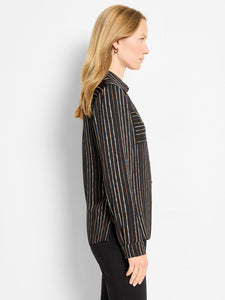 Nic + Zoe Mini Painted Stripe Shirt