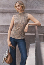 Load image into Gallery viewer, Nic + Zoe Printed Tweed Knit Tank
