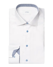 Load image into Gallery viewer, Eton Solid Signature Twill Geometric Effect Shirt
