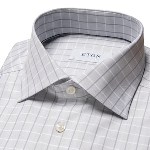 Eton Check Fine Twill Dress Shirt