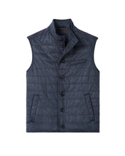 Load image into Gallery viewer, Johnnie-O Sutter Quilted Faux Suede Puffer Vest
