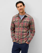 Load image into Gallery viewer, Johnnie-O Yule Tartan Knitted Flannel Shirt
