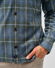 Load image into Gallery viewer, Johnnie-O Labrador Tartan Knitted Flannel Shirt
