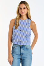 Load image into Gallery viewer, Drew Avana Stripe 3D Floral Top
