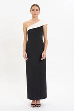 Load image into Gallery viewer, Maggy London Asymmetrical One Shoulder Dress
