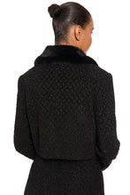 Load image into Gallery viewer, Maggy London Embellished Mid Length Coat with Removable Faux Fur Coat
