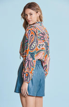 Load image into Gallery viewer, Tyler Boe Maggie Paisley Silk Top
