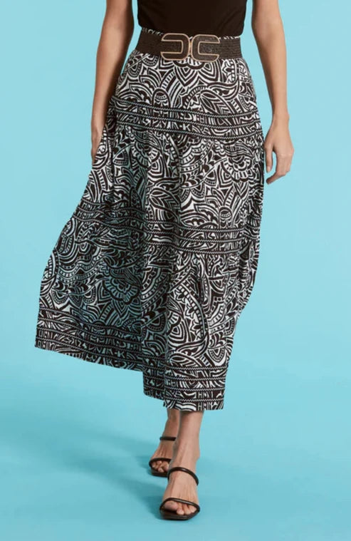 Tyler Boe Daphine Linen Graphic Paisley Skirt