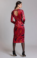 Load image into Gallery viewer, Tyler Boe Dana Midi Velvet Paisley Dress
