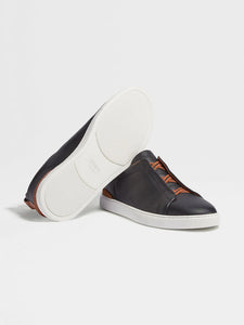 Zegna Triple Stitch Low-Top Sneaker