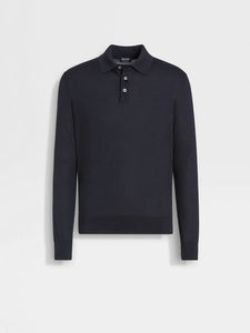 Zegna Cashseta Long Sleeves Polo