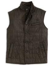 Load image into Gallery viewer, Johnnie-O Corde Quilted Faux Suede Puffer Vest
