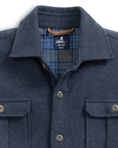 Johnnie O Briggs Knit Flannel Shirt Jacket