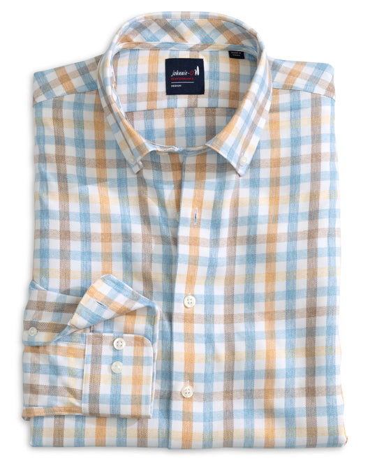 Johnnie O Callum Check Performance Sport Shirt