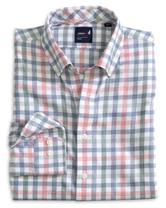 Johnnie-O Callum Check Performance Sport Shirt