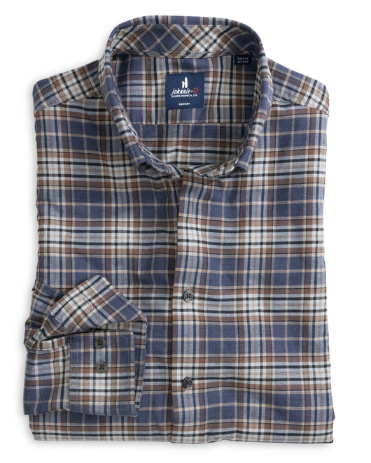 Johnnie-O Kamper Plaid Flannel Sport Shirt