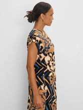 Load image into Gallery viewer, Nic + Zoe Deco Blooms Cap Sleeve Tee
