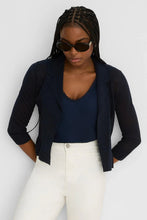 Load image into Gallery viewer, Nic + Zoe Feathered Knit Collared Cargian
