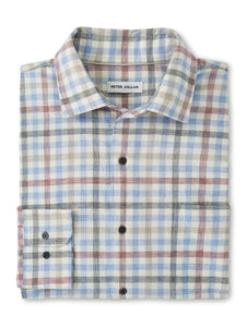 Peter Millar White Rock Cotton Sport Shirt