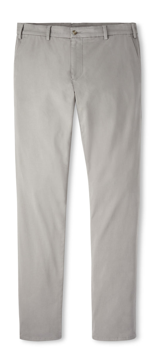 Peter Millar Signature Sateen Flat Front Trouser