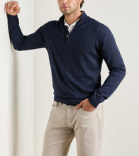 Load image into Gallery viewer, Peter Millar Canton Stripe Quarter Zip Sweater
