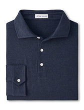 Load image into Gallery viewer, Peter Millar Herringbone Long Sleeve Polo
