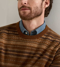 Load image into Gallery viewer, Peter Millar Saddle Fairisle Crewneck Sweater
