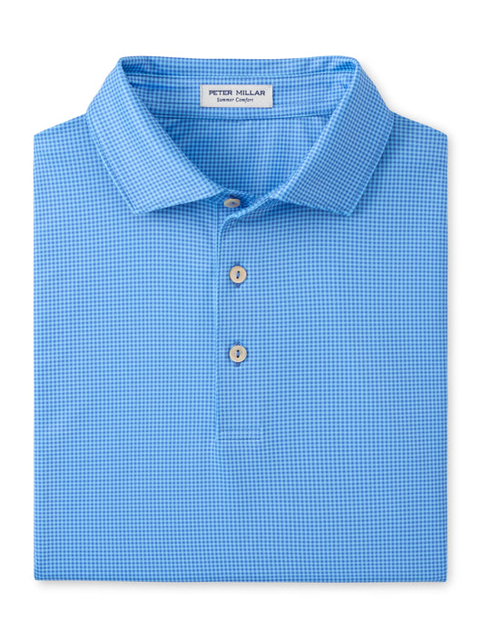 Peter Millar Gingham Performance Jersey Polo