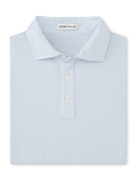 Peter Millar Crown Comfort Short-Sleeve Polo Polka Dot Print