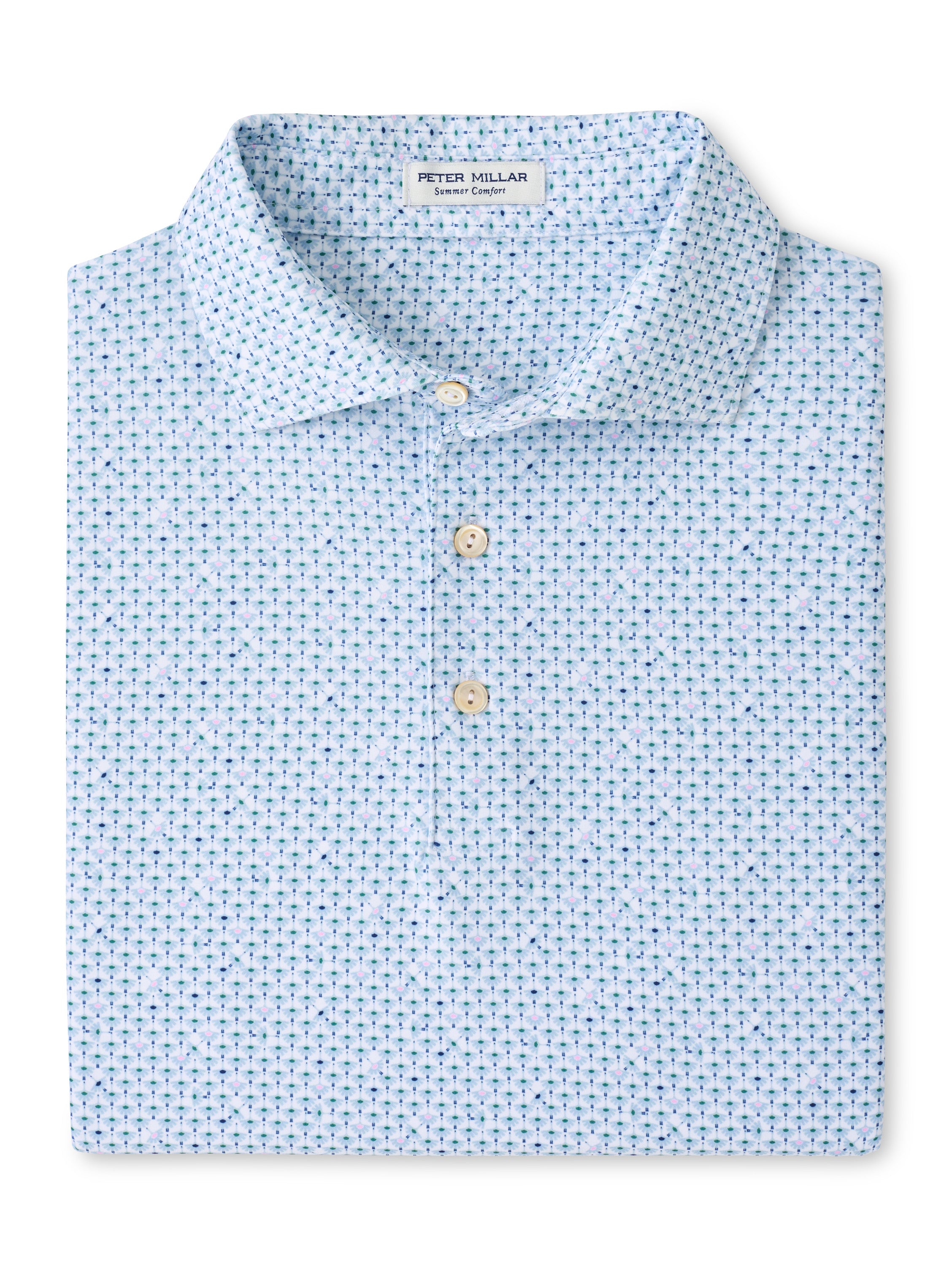 peter millar summer comfort dress shirt Peter Millar Flock Performance Jersey Polo White / XXL