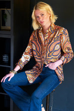 Load image into Gallery viewer, Finley Princess Paisley Mini Monica Shirt
