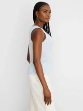 Load image into Gallery viewer, Nic + Zoe Ruffle Neck Cotton Slub Layer Tank
