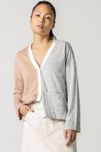 Load image into Gallery viewer, Lilla P Color Blocked Pocket Cardigan Sweater
