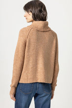 Load image into Gallery viewer, Lilla P Soft Spun Waffle Stitch Turtleneck Sweater
