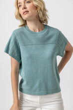 Load image into Gallery viewer, Lilla P Pointelle Crewneck Sweater

