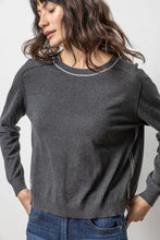 Load image into Gallery viewer, Lilla P Oversized Saddle Sleeve Sweater
