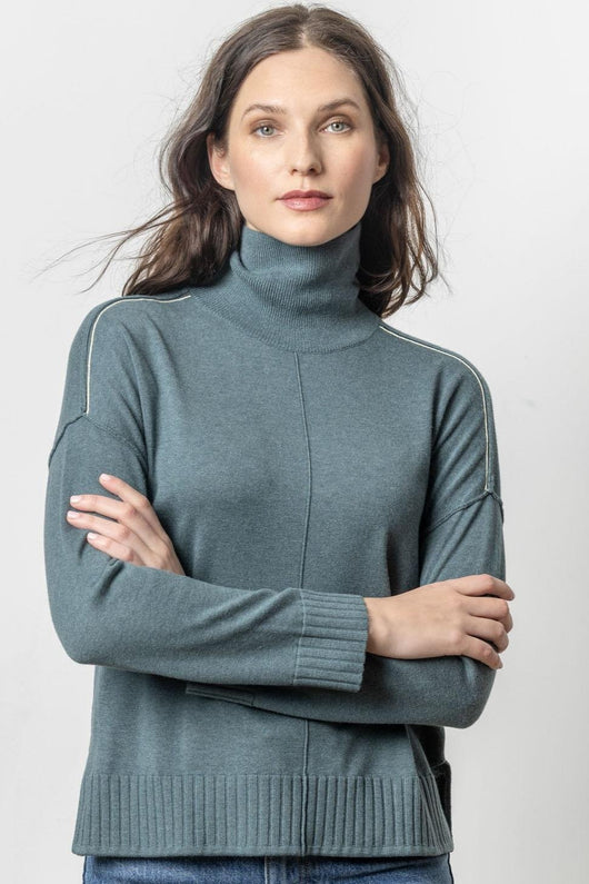 Lilla P Relaxed Turtleneck Sweater