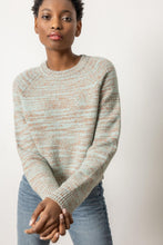 Load image into Gallery viewer, Lilla P Space Dyed Ribbed Neck Raglan Sweater
