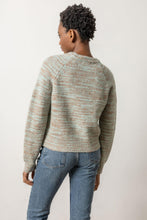 Load image into Gallery viewer, Lilla P Space Dyed Ribbed Neck Raglan Sweater
