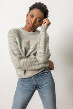 Load image into Gallery viewer, Lilla P Space Dyed Ribbed Neck Raglan Sweater
