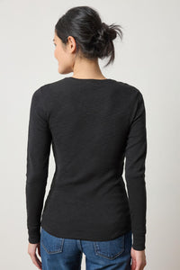Lilla P Rib Slub Long Sleeve Crew